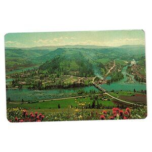 Vintage Postcard Kooskia Idaho Scenic View Lewis Clark Highway Unused